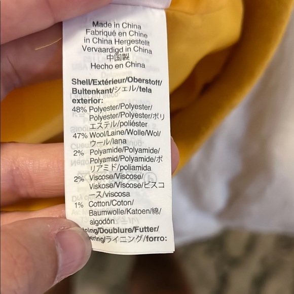 J. Crew Yellow Wool Coat - Picture 5 of 6